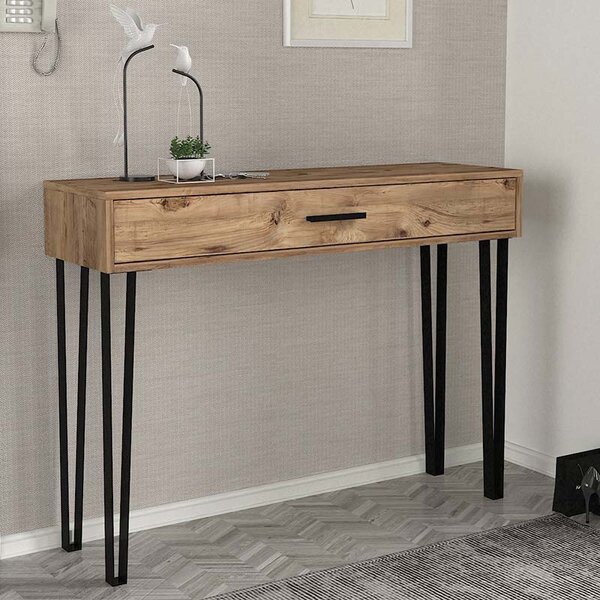 Конзола Rochel TopMebel от меламин в цвят атлантически бор 120x35x89,8cm