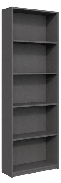 Макс библиотека в антрацитен цвят 58x23x170см