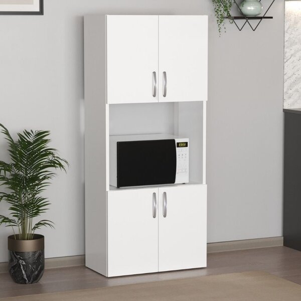Кухненски шкаф от меламин Armado в бял цвят 60x32x140см