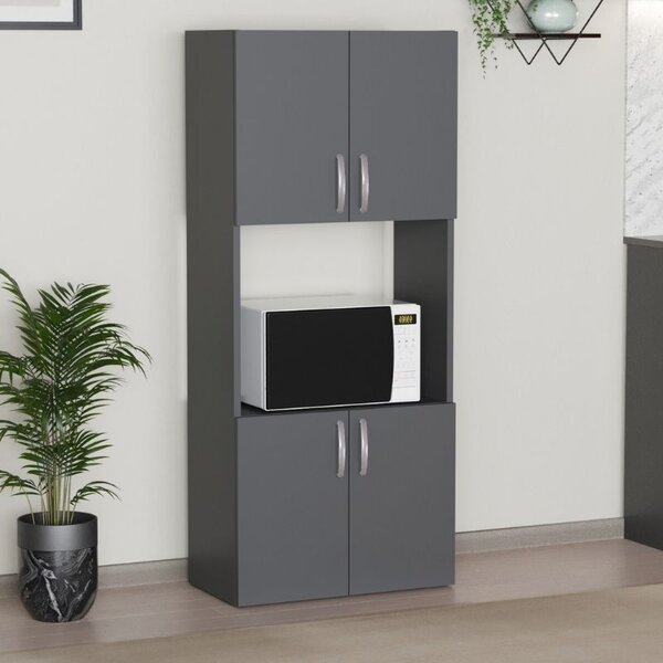 Кухненски шкаф от меламин Armado в антрацитен цвят 60x32x140см