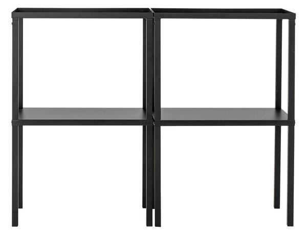 Черен метален стелаж 59x90x38 cm Loups – Bloomingville