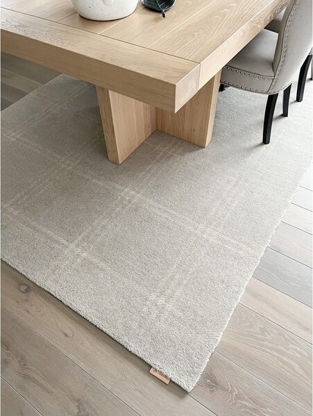 Кремав вълнен килим 200x300 cm Calisia M Grid Prime – Agnella