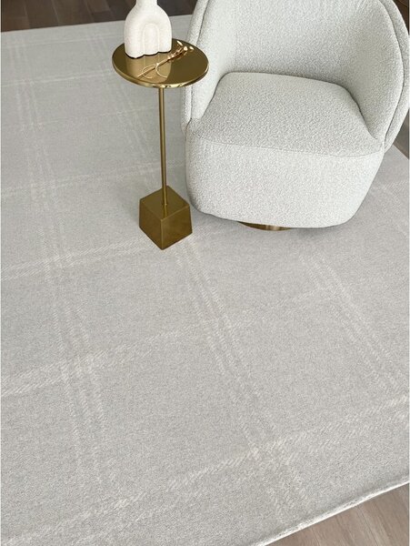 Кремав вълнен килим 200x300 cm Calisia M Grid Prime – Agnella