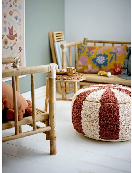 Бежов/теракотен детски пуф Charoline – Bloomingville Mini