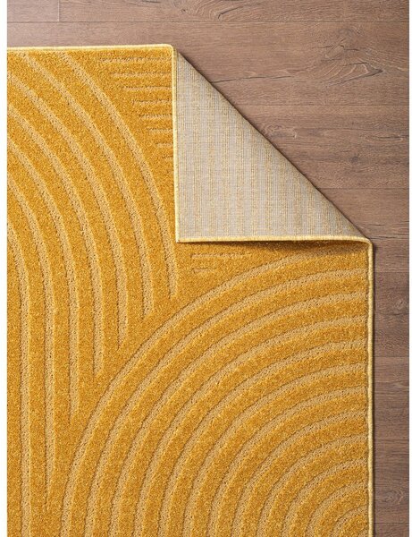 Килим в цвят жълта охра 120x170 cm Whirl – ESTE