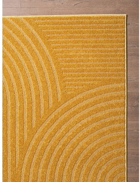 Килим в цвят жълта охра 120x170 cm Whirl – ESTE