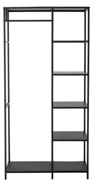 Черна метална стойка за дрехи 90x183x40 cm Valde – Bloomingville