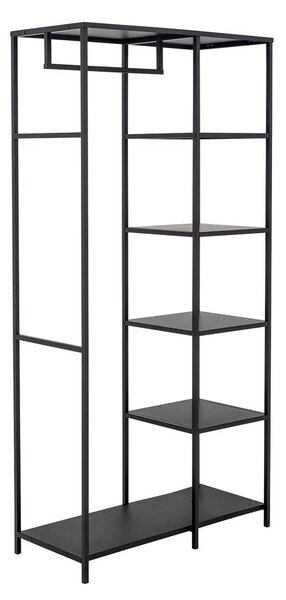Черна метална стойка за дрехи 90x183x40 cm Valde – Bloomingville