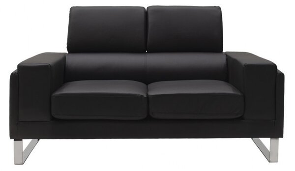 Диван Shea за 2 места черен 158x80x87 см