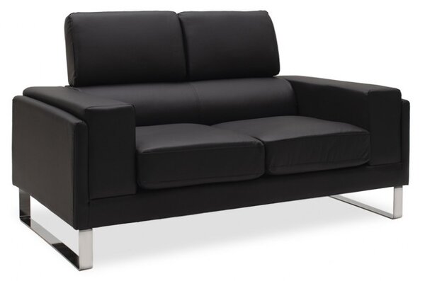 Диван Shea за 2 места черен 158x80x87 см