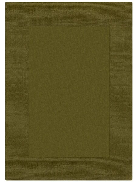 Килим с текстурирана вълнена рамка зелено 120X170 см, Flair Rugs