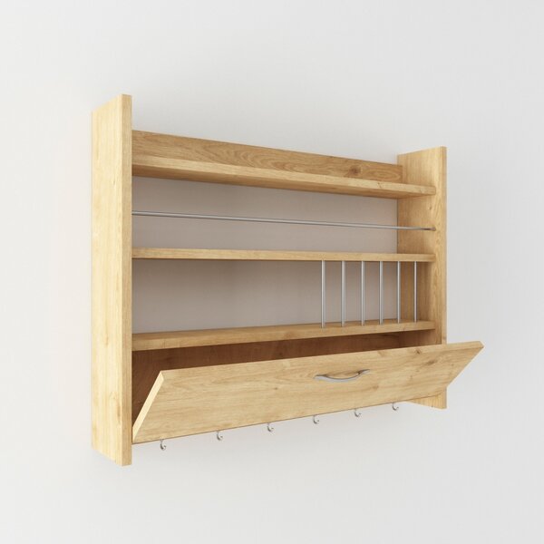 Кухненски рафт Knott Дъб 85x15x65 см