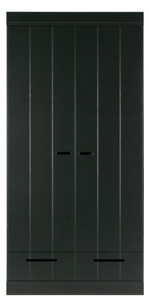 Гардероб от черен бор 94x195 cm Connect - WOOOD