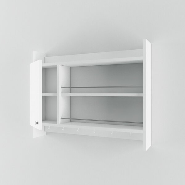 Окачен кухненски рафт Knerr White 85x15x65 cm