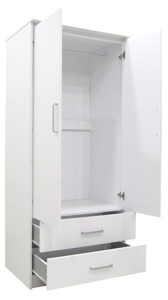 Гардероб за спалня Olympus A Pako World White 81x57x183 cm