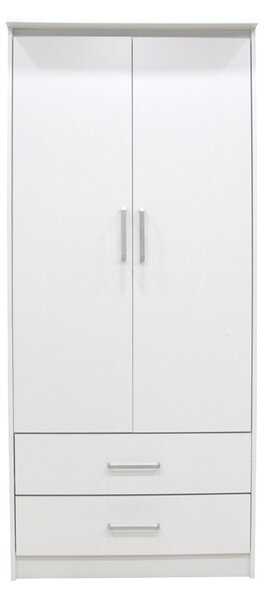 Гардероб за спалня Olympus A Pako World White 81x57x183 cm