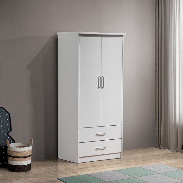 Гардероб за спалня Olympus A Pako World White 81x57x183 cm