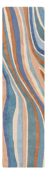 Кръстосана вълна Abstract Flow Blue Blue 60x230 cm, Flair Rugs