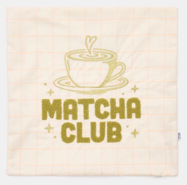 Sinsay - Калъфка за възглавница с мотив matcha - кремав