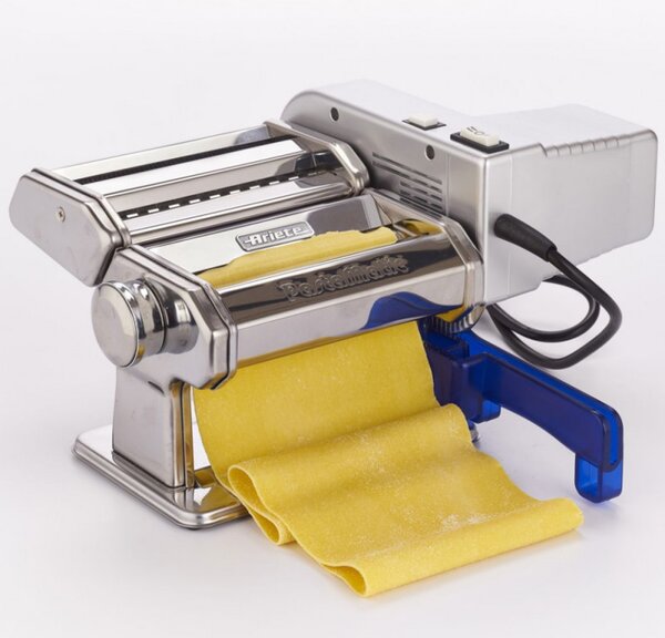 Електрическа машина за паста Ariete PASTAMATIC 1593/00, 90W, 2 скорости+импулс, 9 нива на дебелина, 5 форми, Инокс