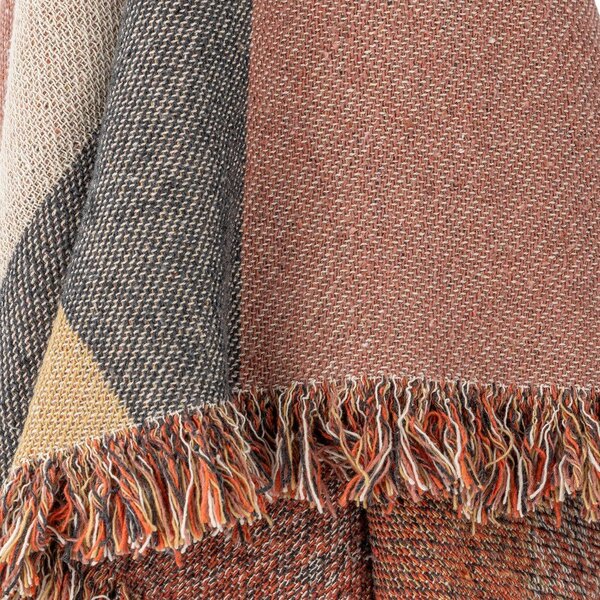 Кафяво одеяло от рециклиран памук 130x160 cm Arni – Bloomingville