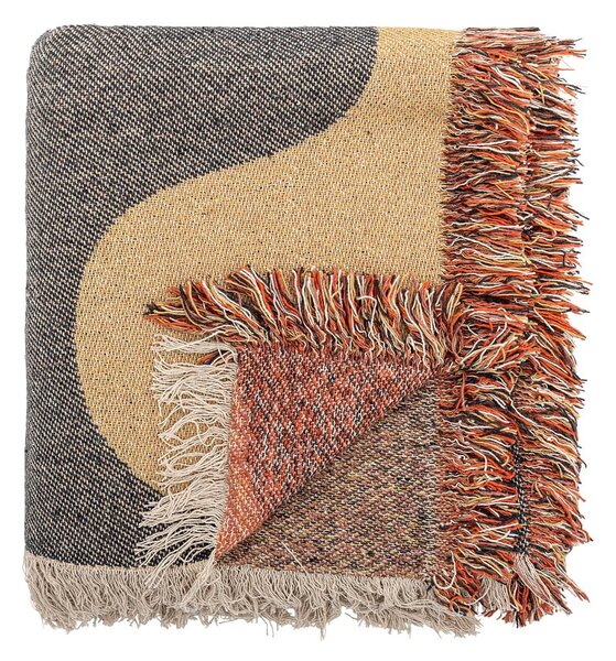 Кафяво одеяло от рециклиран памук 130x160 cm Arni – Bloomingville