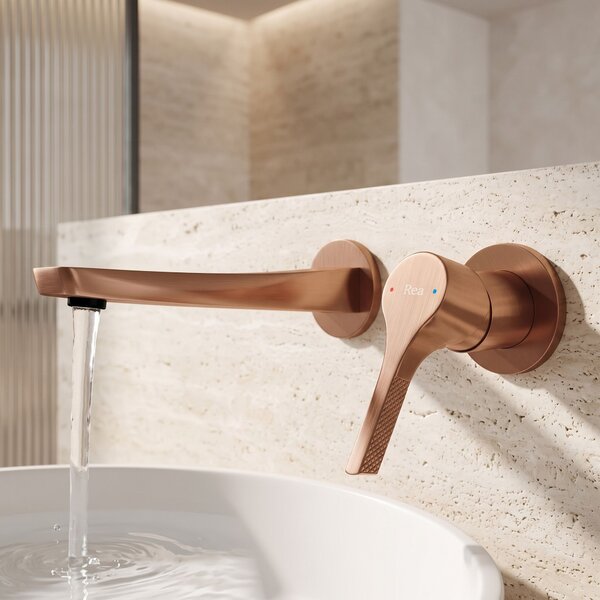 Смесител за мивка за вграждане REA VISION Brush Copper + BOX