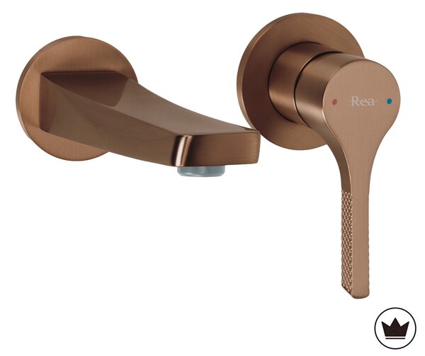 Смесител за мивка за вграждане REA VISION Brush Copper + BOX