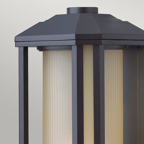 Quintiesse QN-CASTELLE-M-BZ - Външно стенно осветително тяло CASTELLE M 1xE27/60W/230V IP44 черно