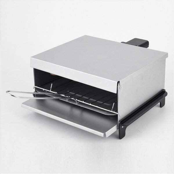 Парти грил Crown ESG800A, 800W, Тавичка за мазнина, Сребрист
