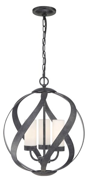 Quintiesse QN-BLACKSMITH-3P-OBK -Външен полилей BLACKSMITH 3xE14/40W/230V IP44 черен