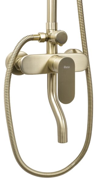 Комплект за душ REA DROP Brush Gold