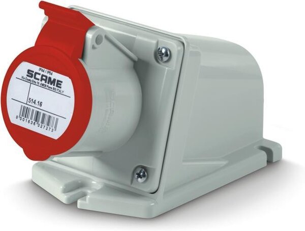 Scame Промишлен контакт 3P+N+Е 16A IP44 серия XENIA - 514.1657
