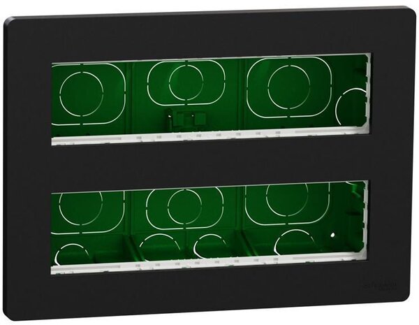 SE Моноблок за скрит монтаж 2x8 мод. цвят Антрацит Unica System+ - NU171854