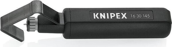 Knipex Кабелен нож, за изолация Ø19-40мм, черна ръкохватка 145мм, с фиксатор, - K1630145SB