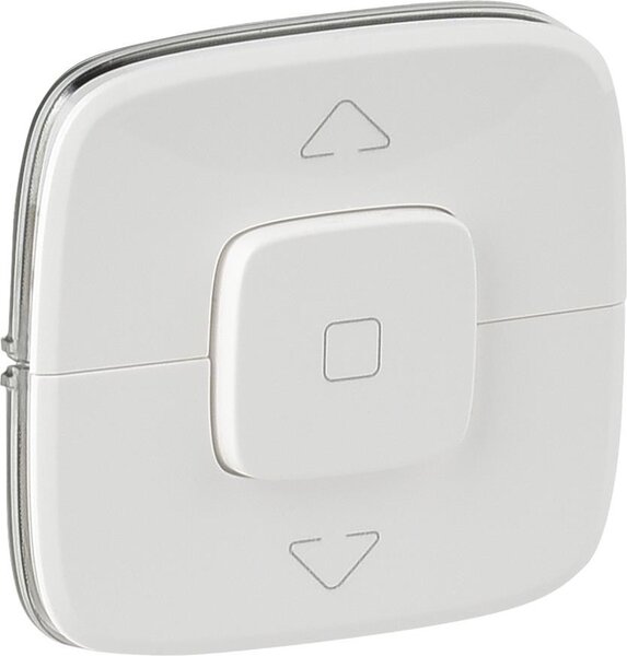 Legrand Лицев панел за ключ/бутон за щори цвят Бял Valena Allure - 755145