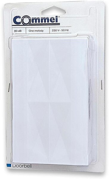 COMMEL Звънец БЯЛ 80dB 230V - C410-105
