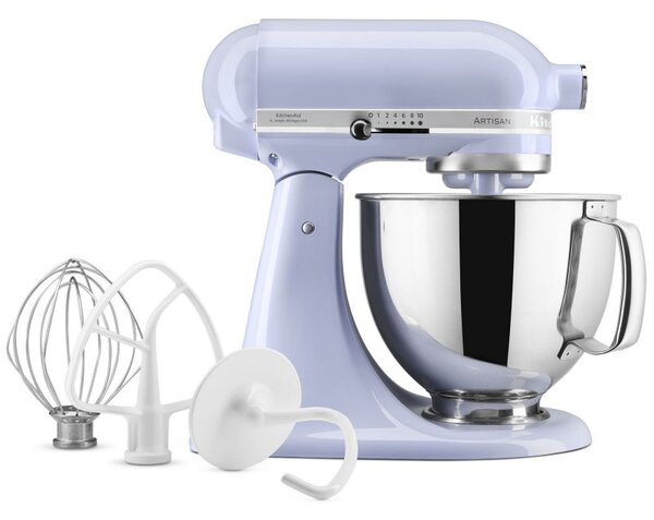 Планетарен миксер KitchenAid Artisan Elegance 5KSM125ELR Lavander Cream, 300W, 4.8 л, Direct drive, 10 скорости, Лилав