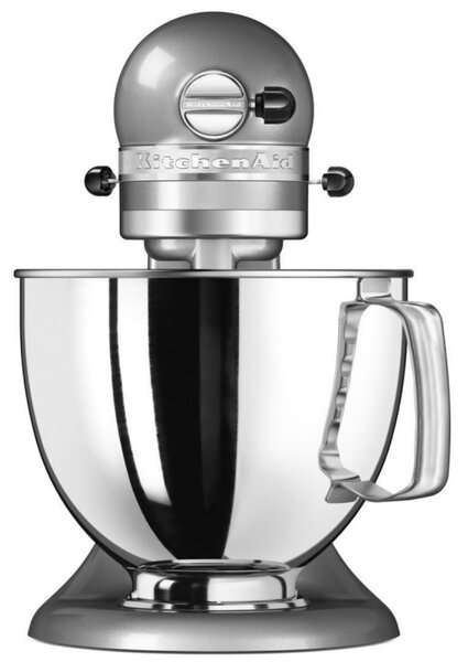 Планетарен миксер KitchenAid Artisan Elegance 5KSM125ECU Contour silver, 300W, 4.8 л, Direct drive, 10 скорости, Сив металик