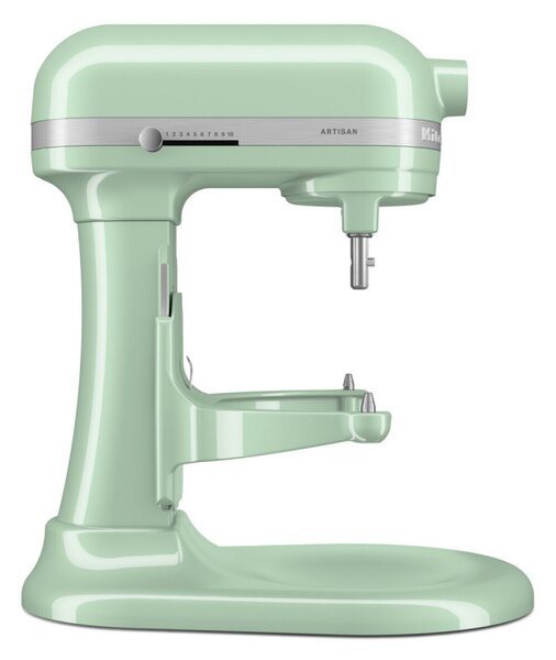 Планетарен миксер KitchenAid Artisan 5KSM60SPXEPT Pistachio, 375 W, 5.6 л, 11 скорости, 67 точки на допир, Повдигане на купата, Специална скорост Fold, Светлозелен