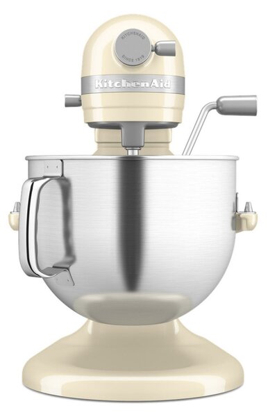 Планетарен миксер KitchenAid Artisan 5KSM70SHXEAC Almond cream, 375 W, 6.6 л, 11 скорости, 67 точки на допир, Повдигане на купата, Специална скорост Fold, Flex Edge, Крем