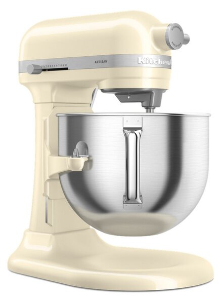 Планетарен миксер KitchenAid Artisan 5KSM70SHXEAC Almond cream, 375 W, 6.6 л, 11 скорости, 67 точки на допир, Повдигане на купата, Специална скорост Fold, Flex Edge, Крем