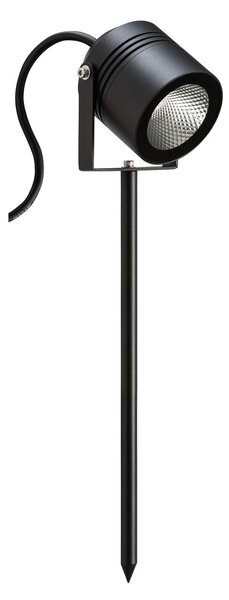 LCD LED прожектор за заземяване 5014, Черен, Метал, Модерен