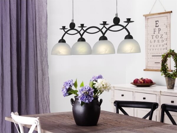 Cottex T454 - Полилей на кабел FLORENS 4xE14/40W/230V
