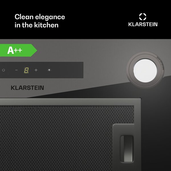 Klarstein Paolo 52 абсорбатор за вграждане 52 cm 439 m³/h LED Touch A++