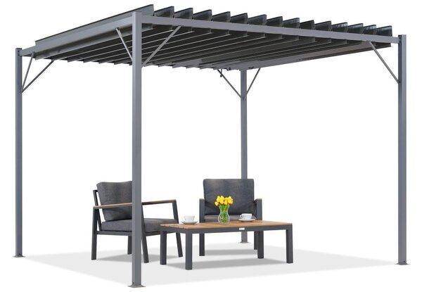Антрацитна пергола за тераса Tasos 3x3m Garden Point