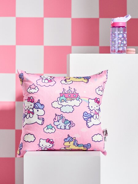 Sinsay - Калъфка за възглавница Hello Kitty - пастелнорозово