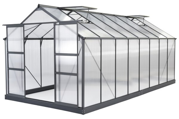 Алуминиева оранжерия Azalia 2,5 x 4,9 м CoverTech антрацит
