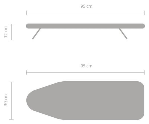 Настолна дъска за гладене Metallised S – Brabantia