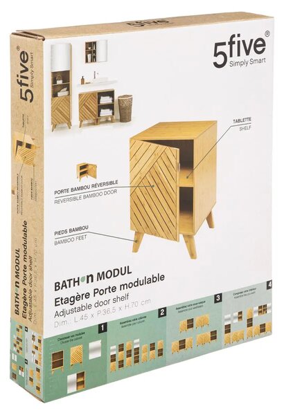Шкаф за баня 5five Bath n'Modul, С врата